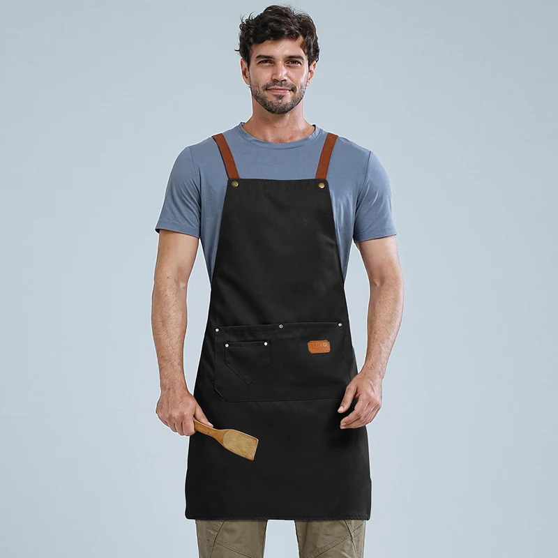 Home Cooking Work - Tablier de cuisine unisexe imperméable réglable