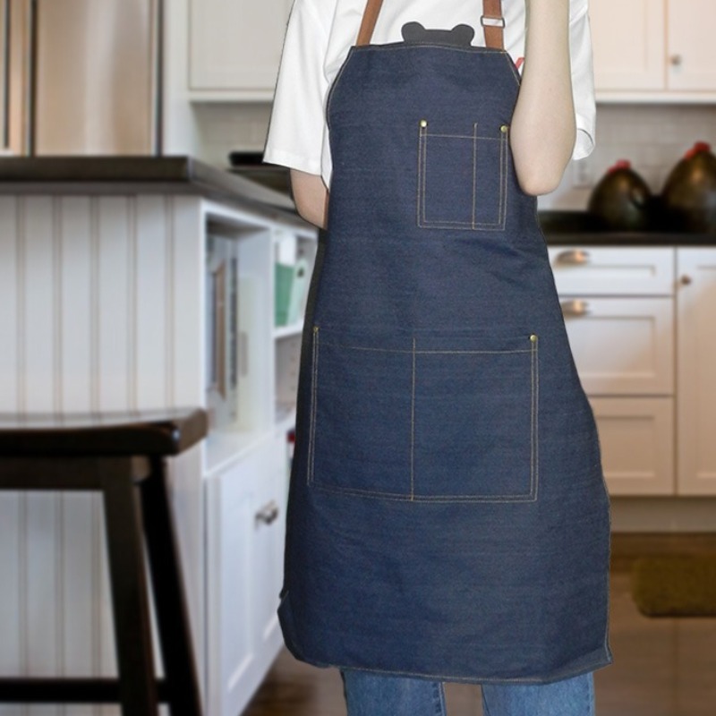 Home Cooking Work - Tablier de travail en jean pour