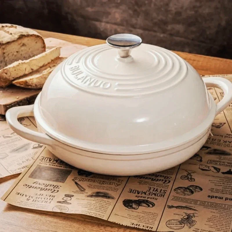 Poêle à pain en fonte émaillée - Dutch Oven Enamel avis et prix