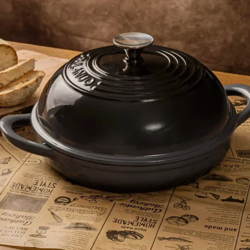 Poêle à pain en fonte émaillée - Dutch Oven Enamel avis et prix