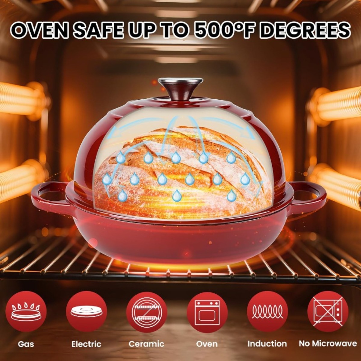 Cocotte en fonte émaillée de 9 - Dutch Oven Enamel avis et prix