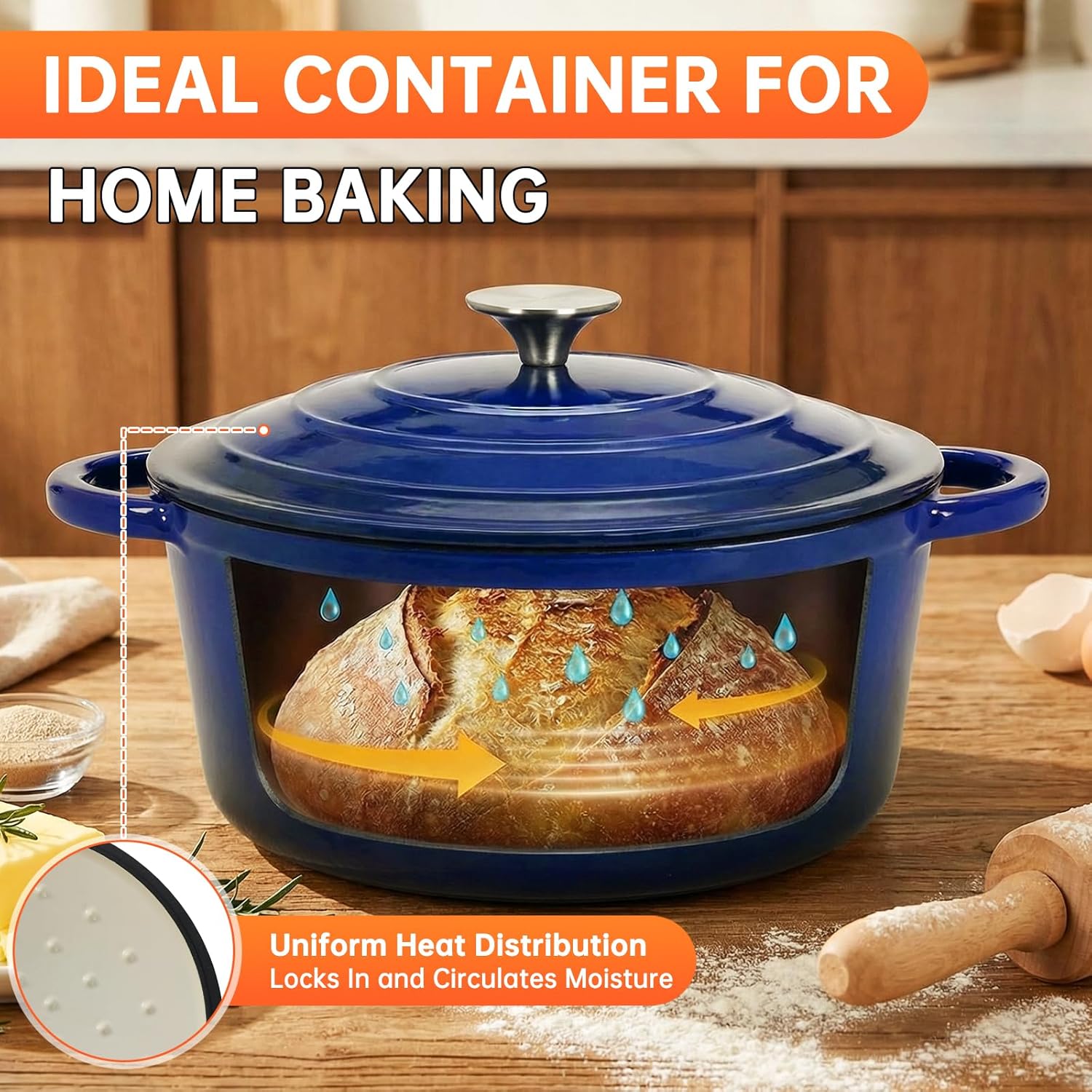 Ensemble de casseroles en font - Dutch Oven Enamel avis et prix