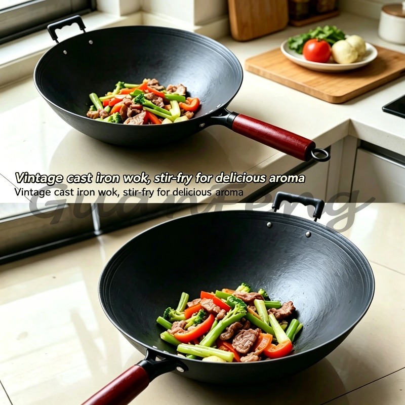 Poêles en fer forgé à la main, - Home Cooking Chinese avis et prix