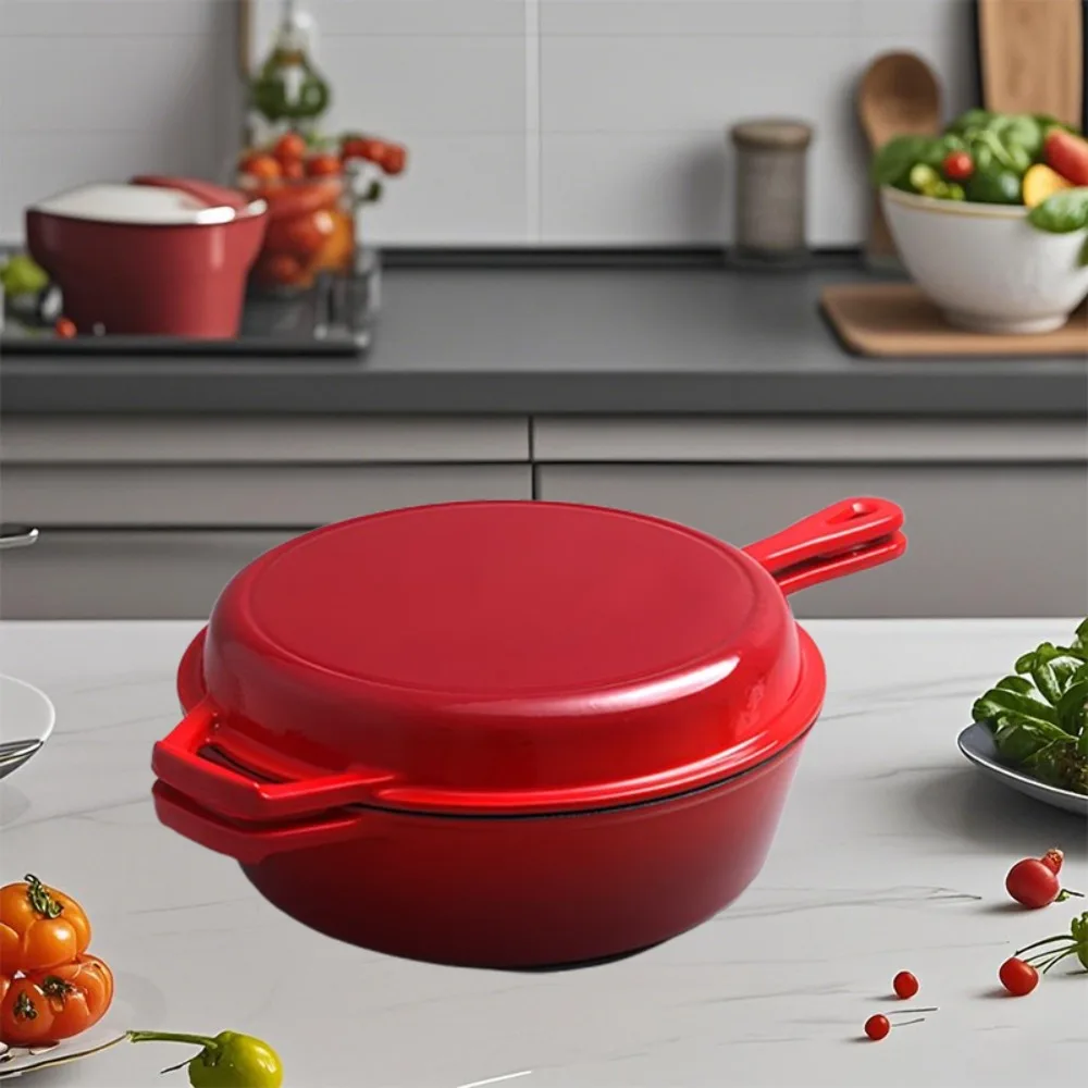 Four en fonte émaillée 2-en-1  - Dutch Oven Enamel avis et prix