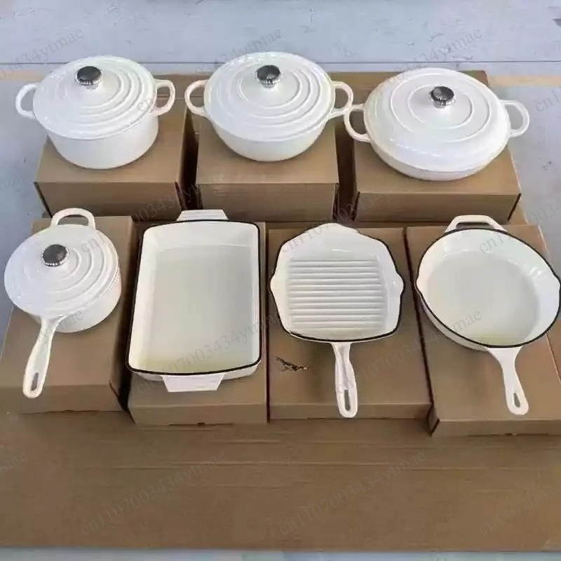 Ensemble de 7 pièces en fonte  - Dutch Oven Enamel avis et prix
