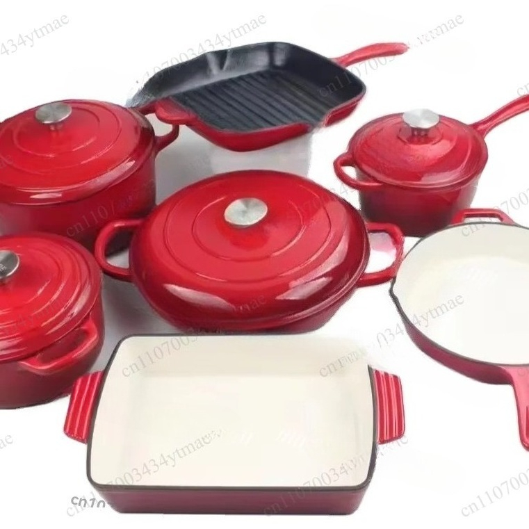 Ensemble de 7 pièces en fonte  - Dutch Oven Enamel avis et prix